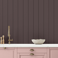Tendances couleur design Dulux 2024 V3 cuisine armoires rose Parfait mur brun Noyer noir